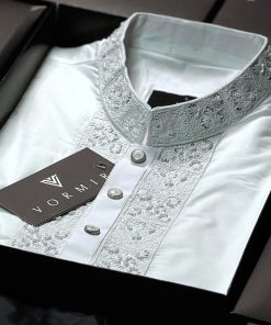 Premium ADI Cotton with Zardozi Embroidery - 1007